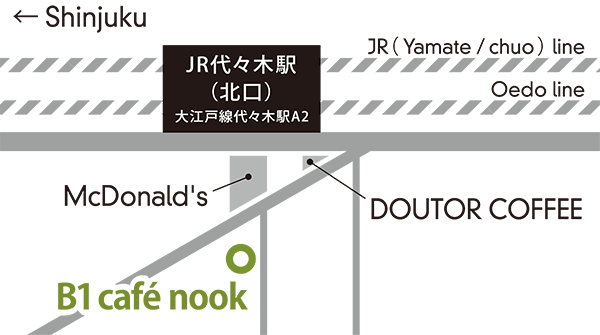 cafe nookの地図